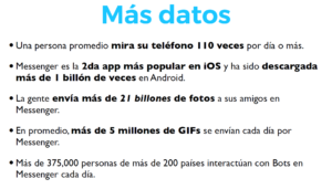 Datos estadisticos de Messenger